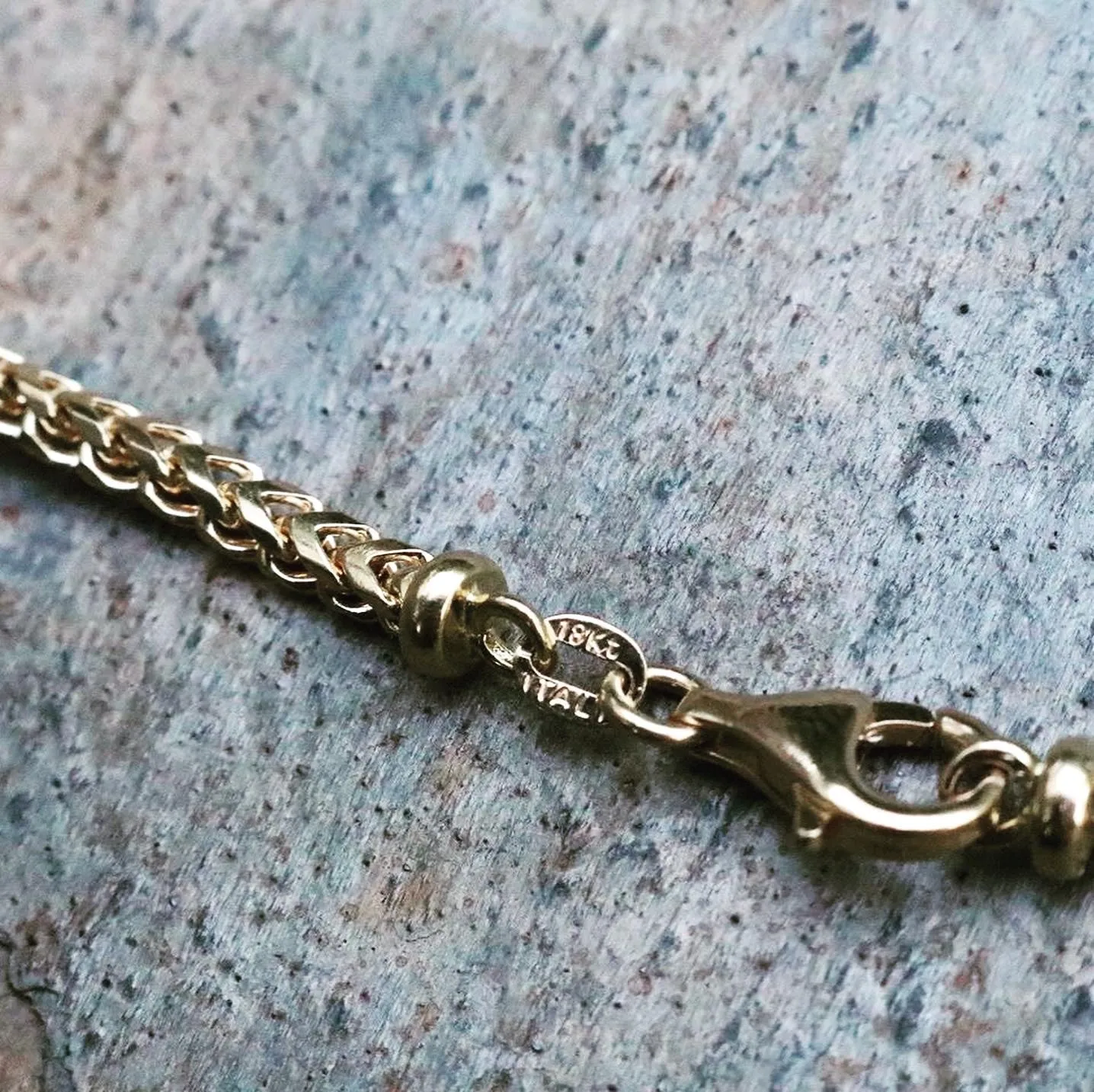 18K Solid Gold Franco Chain (3 mm)