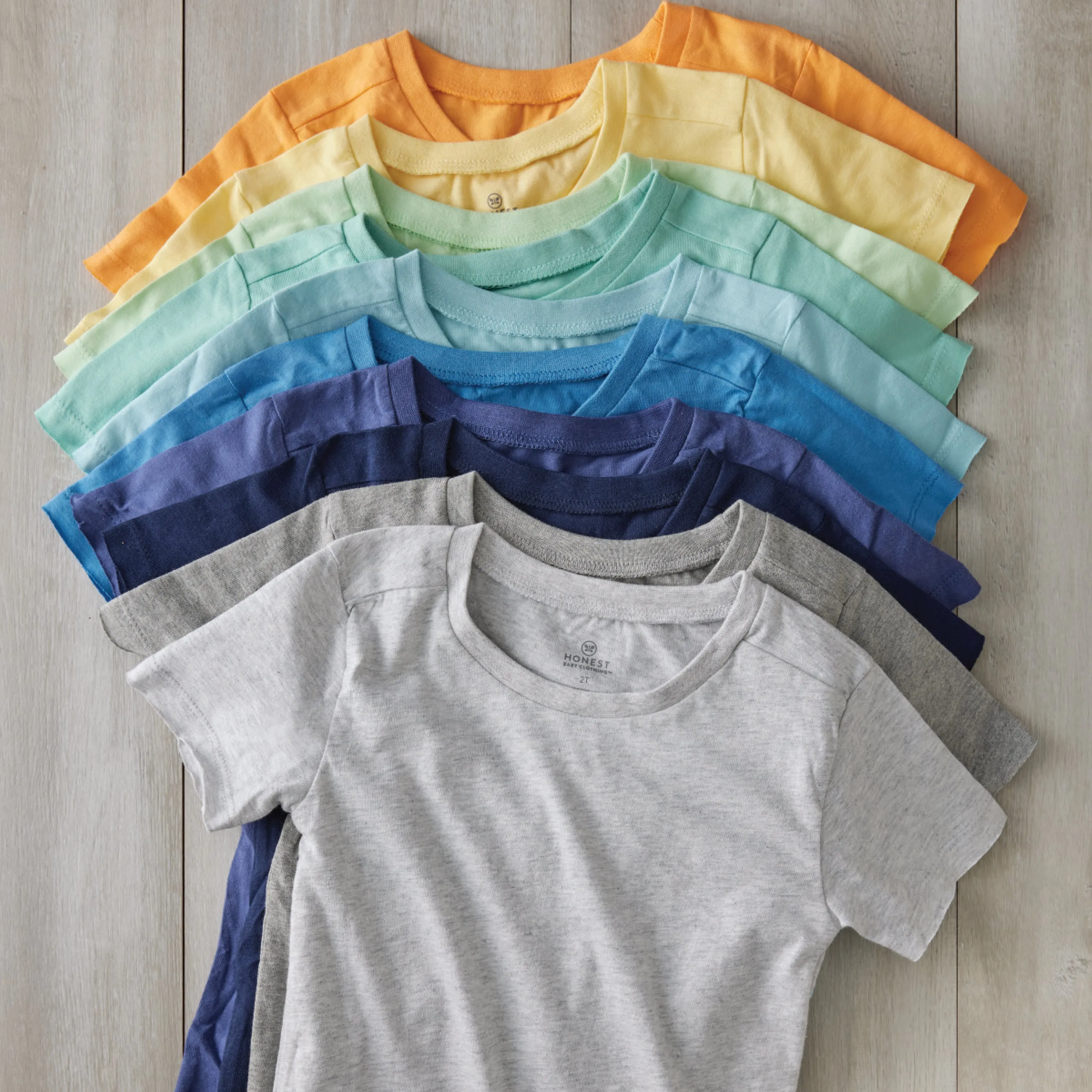 20-Pack Organic Cotton Short Sleeve T-Shirts Bundle