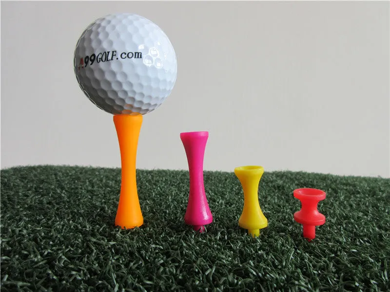 A99 Golf Step Tee III 30pcs Castle Tees Step Down Plastic Tees Mixed Color Mixed Size (4 Colors 4 Sizes)