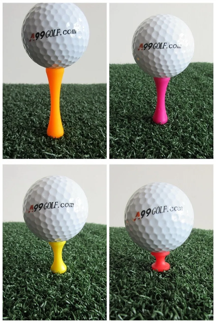 A99 Golf Step Tee III 30pcs Castle Tees Step Down Plastic Tees Mixed Color Mixed Size (4 Colors 4 Sizes)