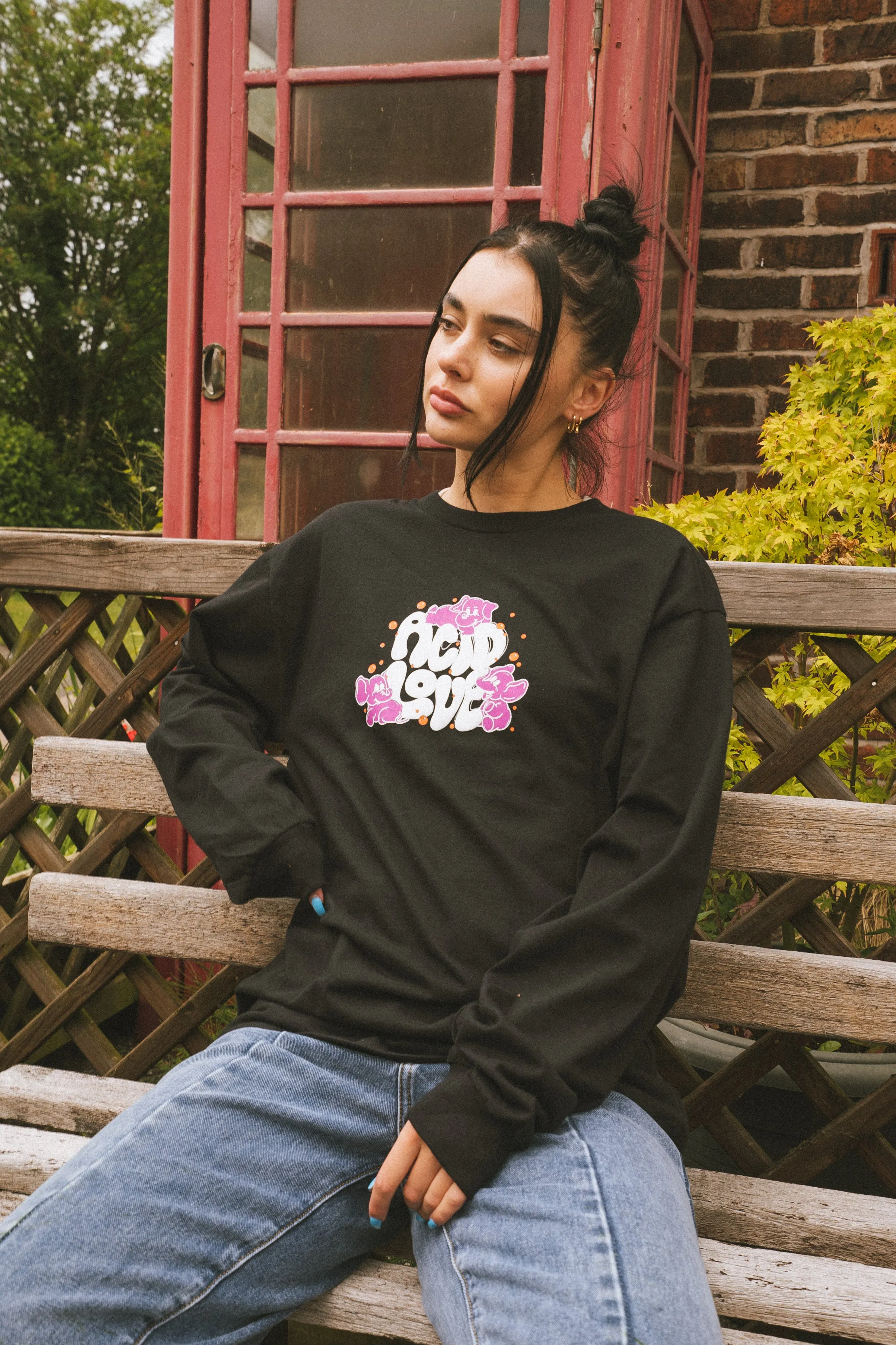 ACID LOVE 0.06 'Fantasy' Longsleeve Tee - Black