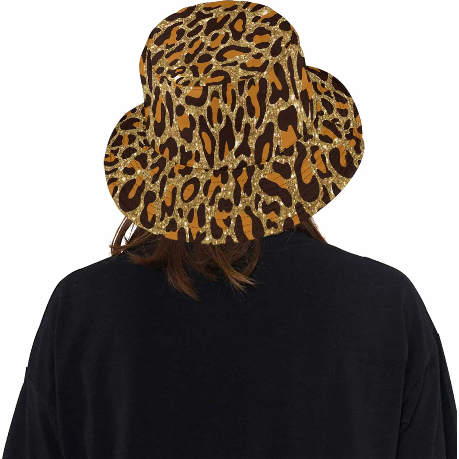 Animal print 5  Unisex Summer Single-Layer Bucket Hat