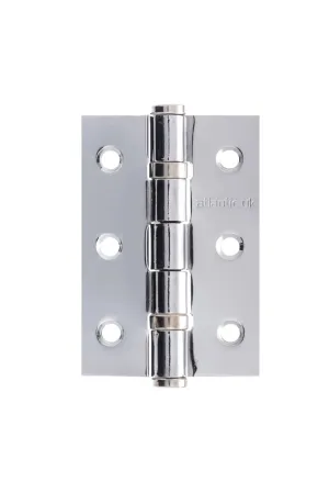 Atlantic CE Fire Rated Grade 7 Ball Bearing Hinges 3" x 2" x 2mm - Polished Chrome