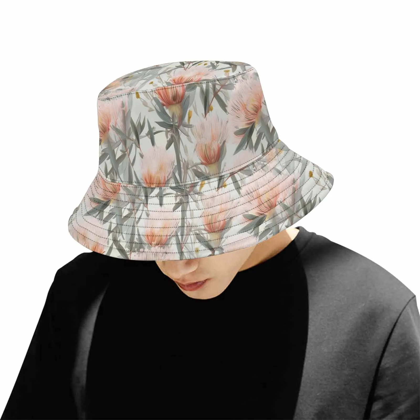 Australian Wattle  Unisex Summer Single-Layer Bucket Hat