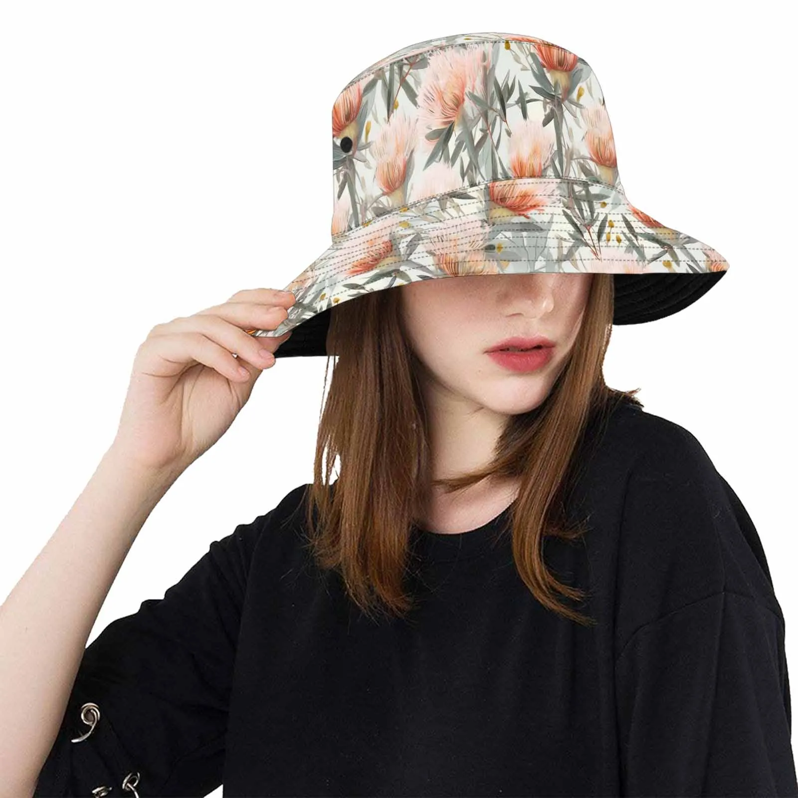 Australian Wattle  Unisex Summer Single-Layer Bucket Hat