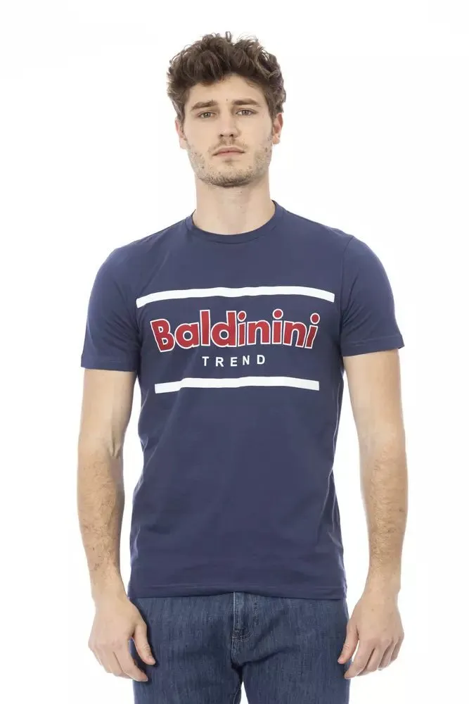 Baldinini Trend Blue Cotton Men T-Shirt