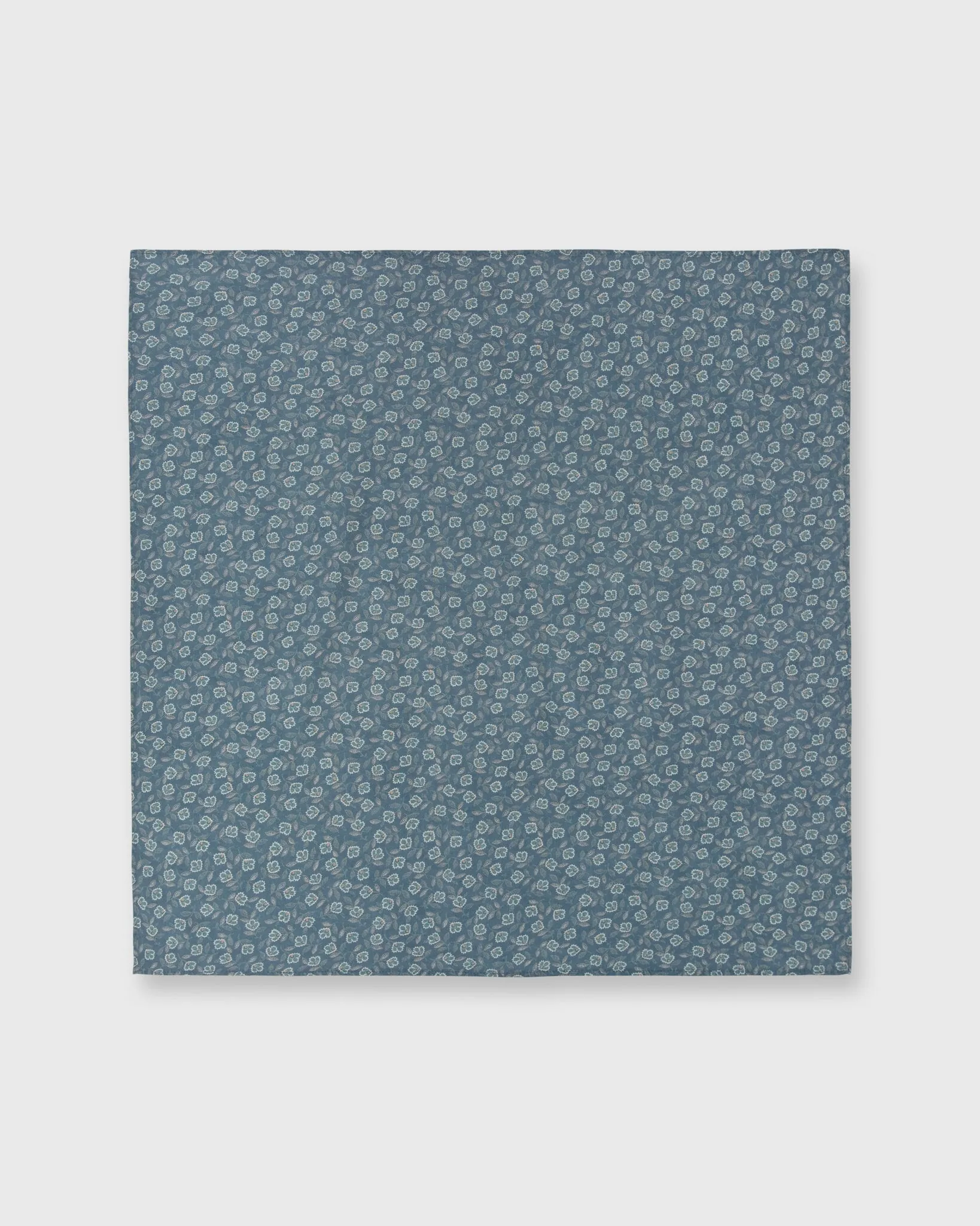 Bandana in Slate/Mint Floral Dot