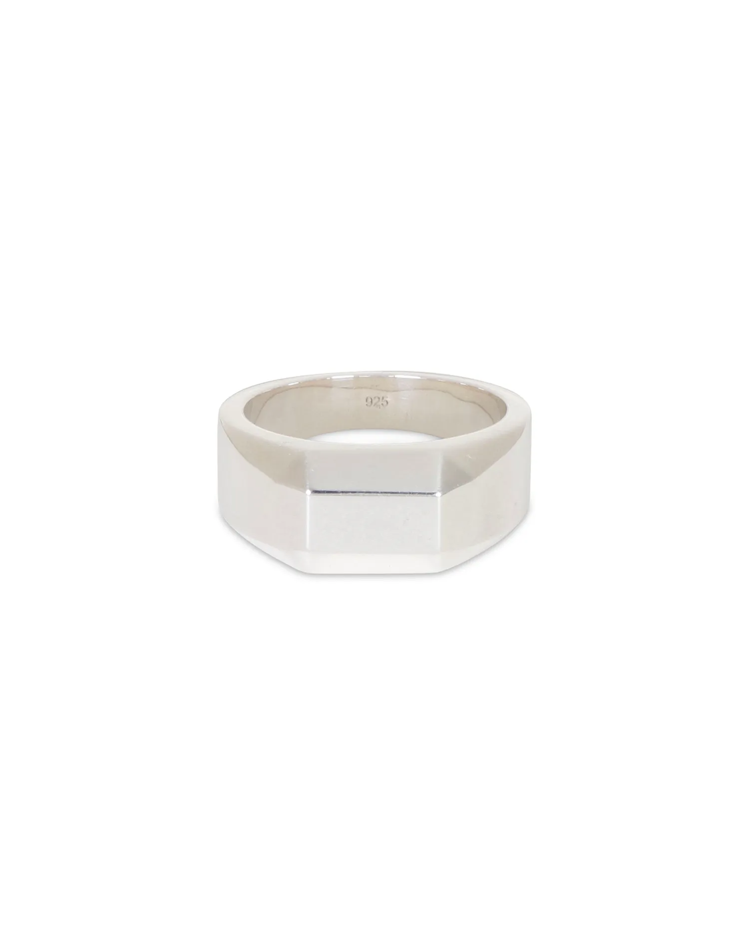 Bank Signet Ring - 925 Sterling Silver