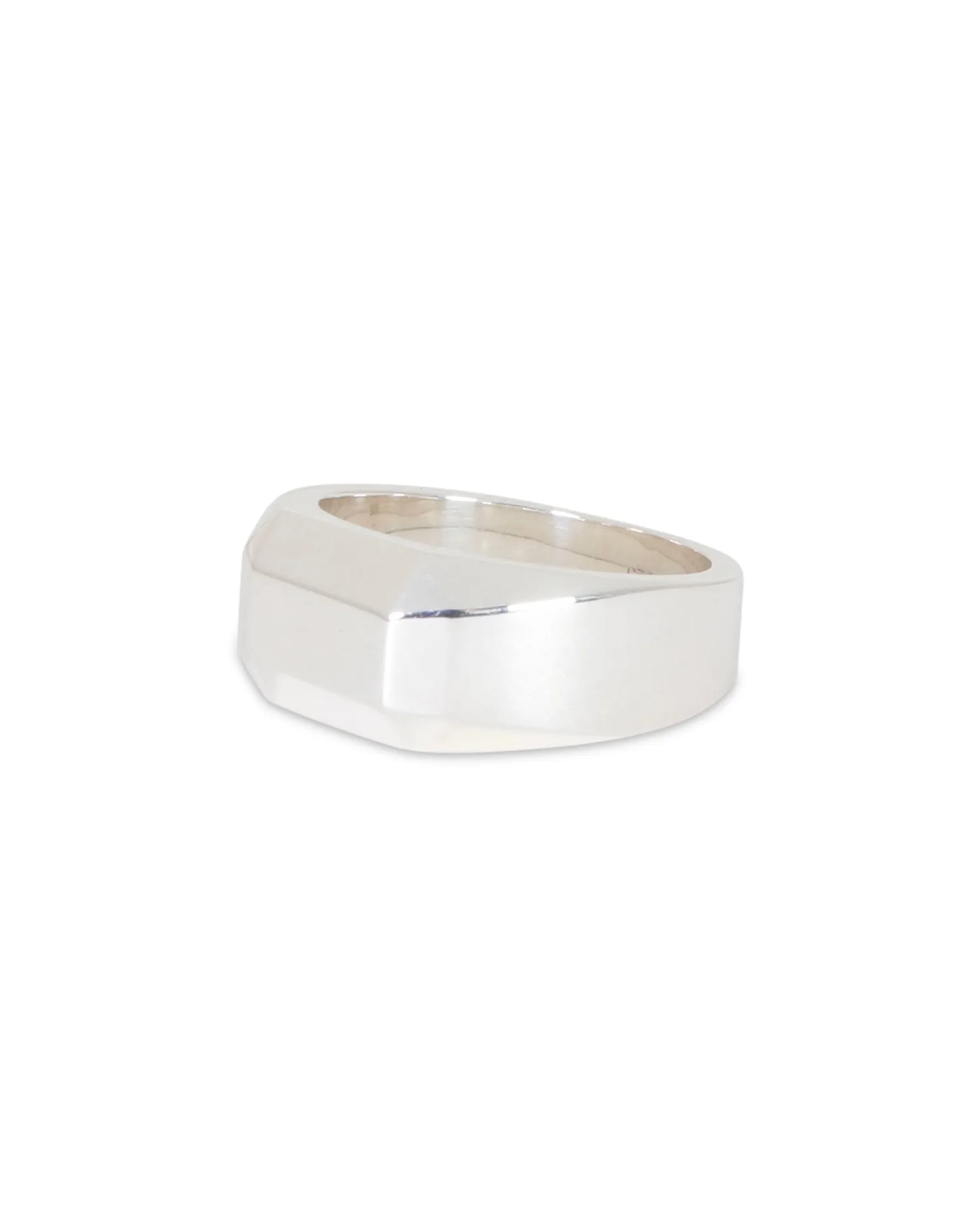 Bank Signet Ring - 925 Sterling Silver