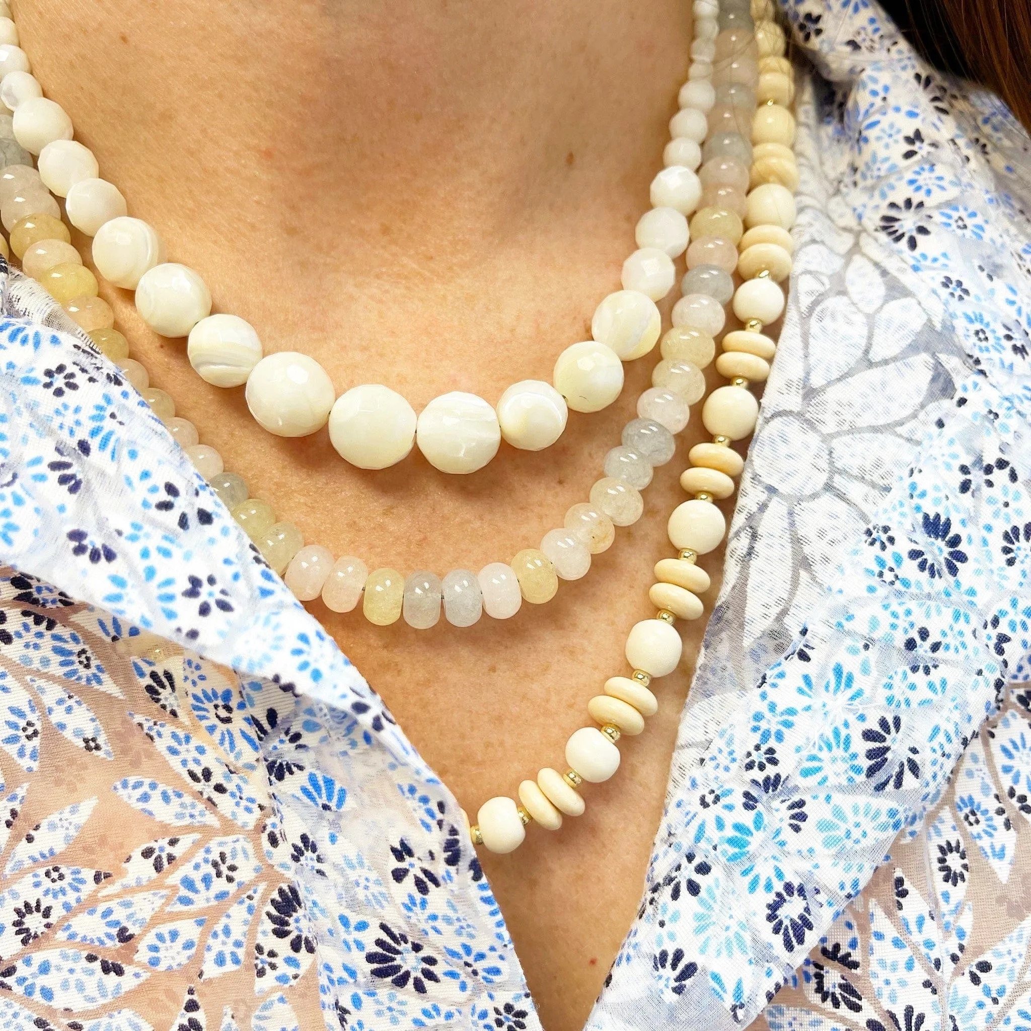 BEADazzled | Neutral Beaded Necklace