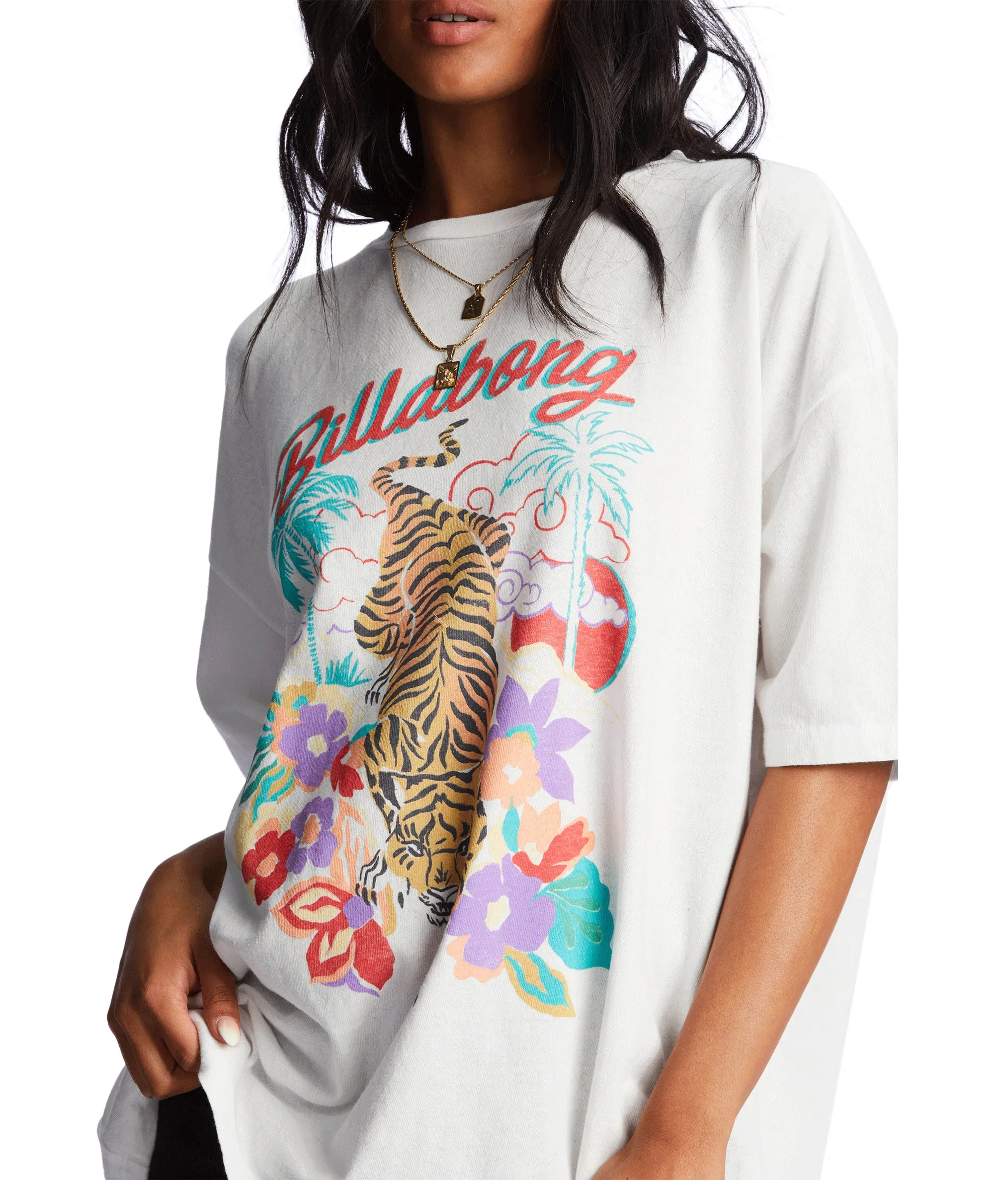 Billabong Easy Tiger Tee-Salt Crystal