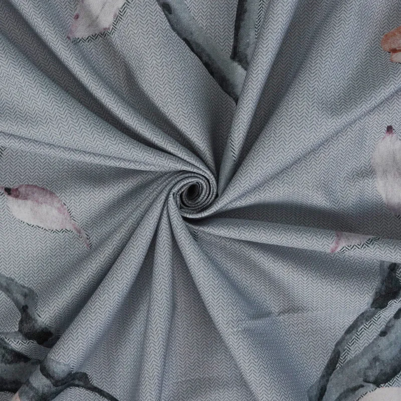 Calla Blossom Floral Bedsheet - Grey