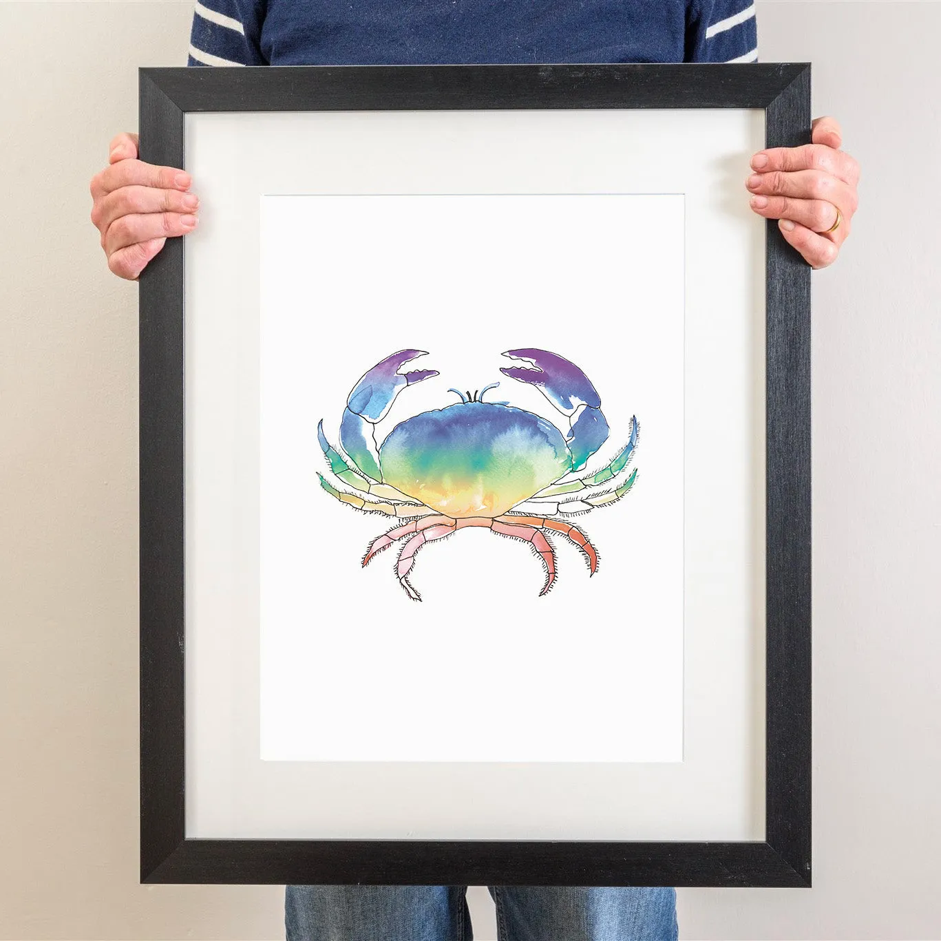 Chromatic Crab - Watercolour Print