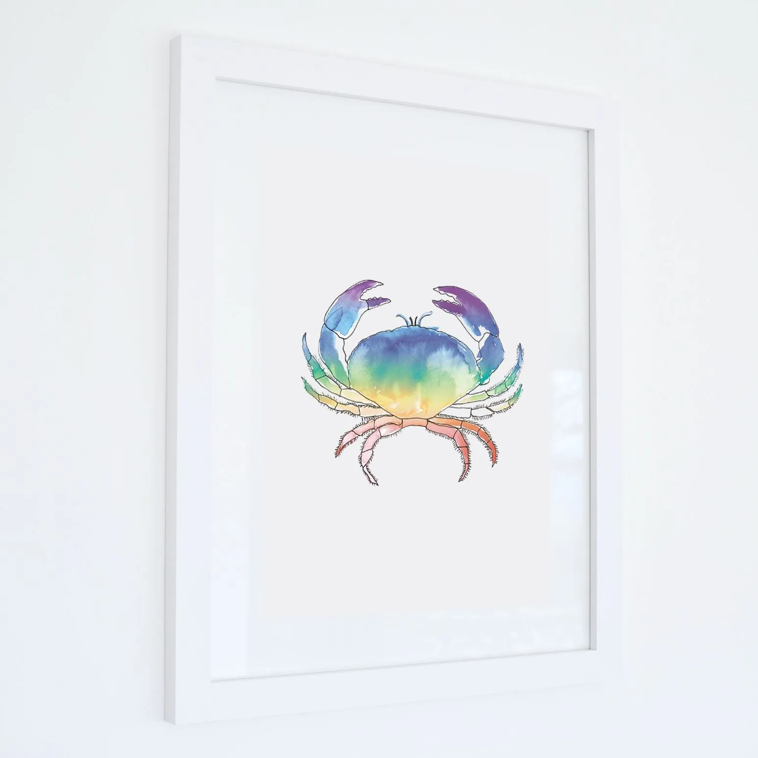 Chromatic Crab - Watercolour Print