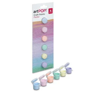 Craft Paint - Set of 6, Pastel Colors