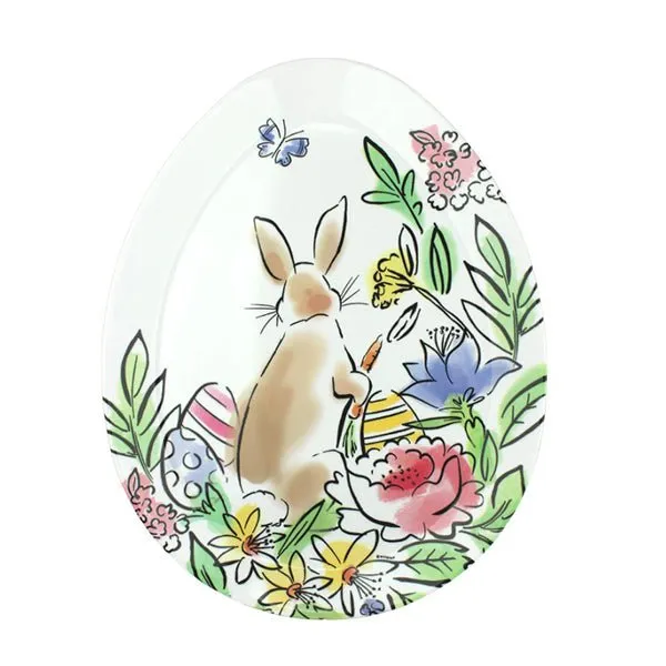 Dainty Easter Eggs Plastic Serving Platter