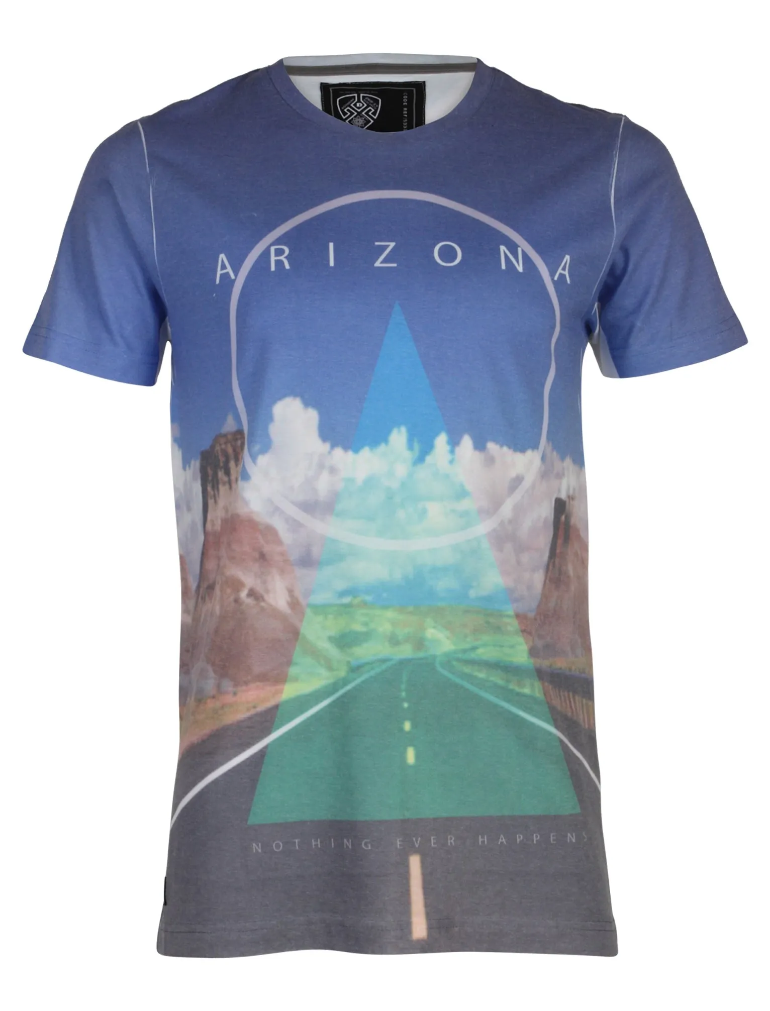 Dissident Arizona blue crew neck graphic t-shirt