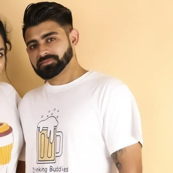 Drinking Buddies Matching Family T Shirts- Combo of 3