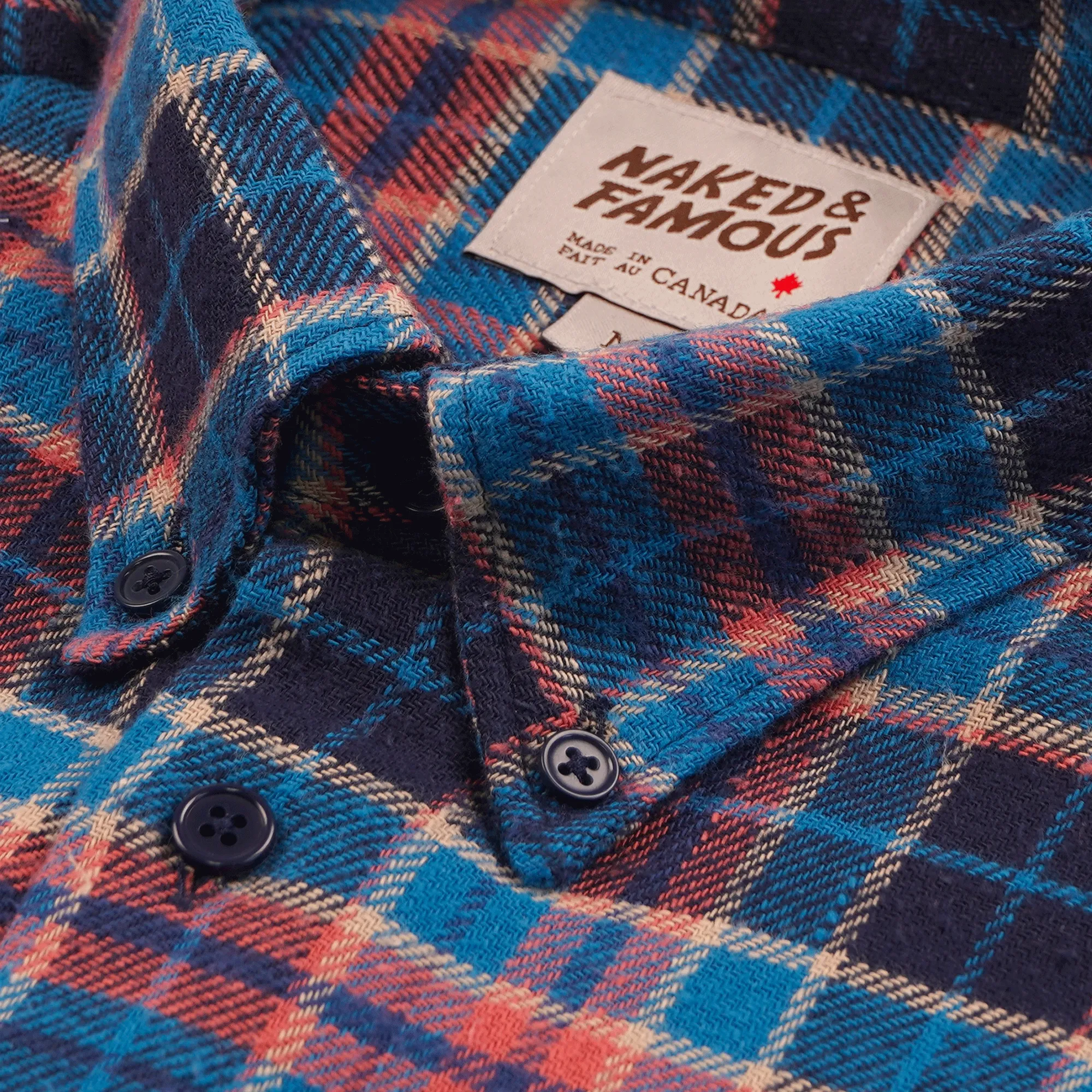 Easy Shirt - Rustic Nep Flannel - Navy/Blue