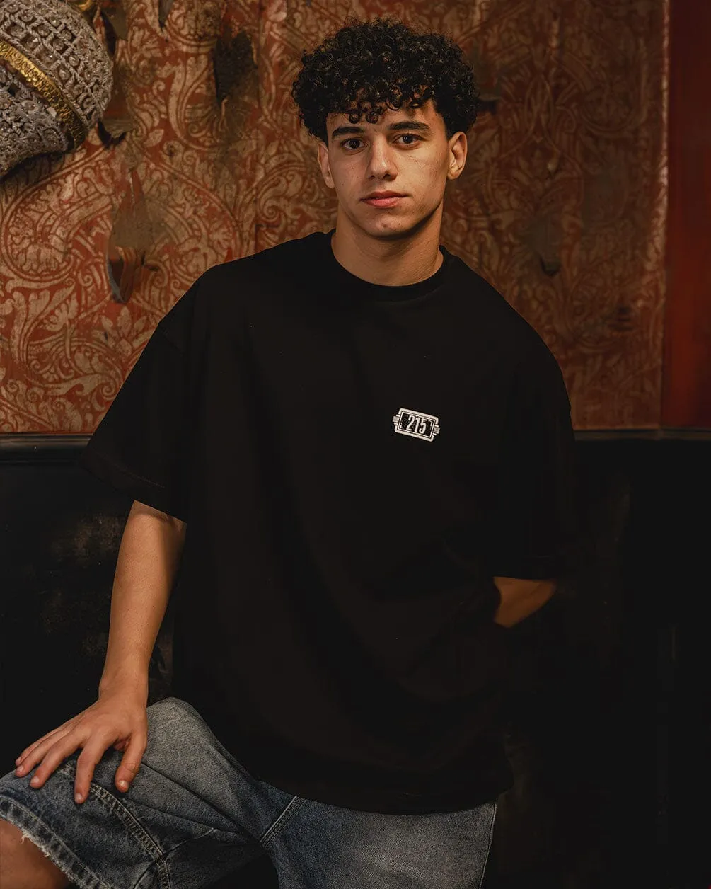 El Beit Beity Black Oversized Tee