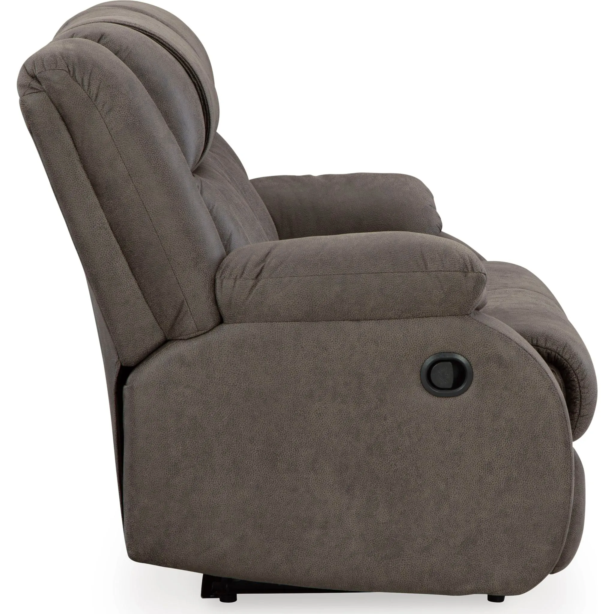 First Base Reclining Loveseat - Gunmetal