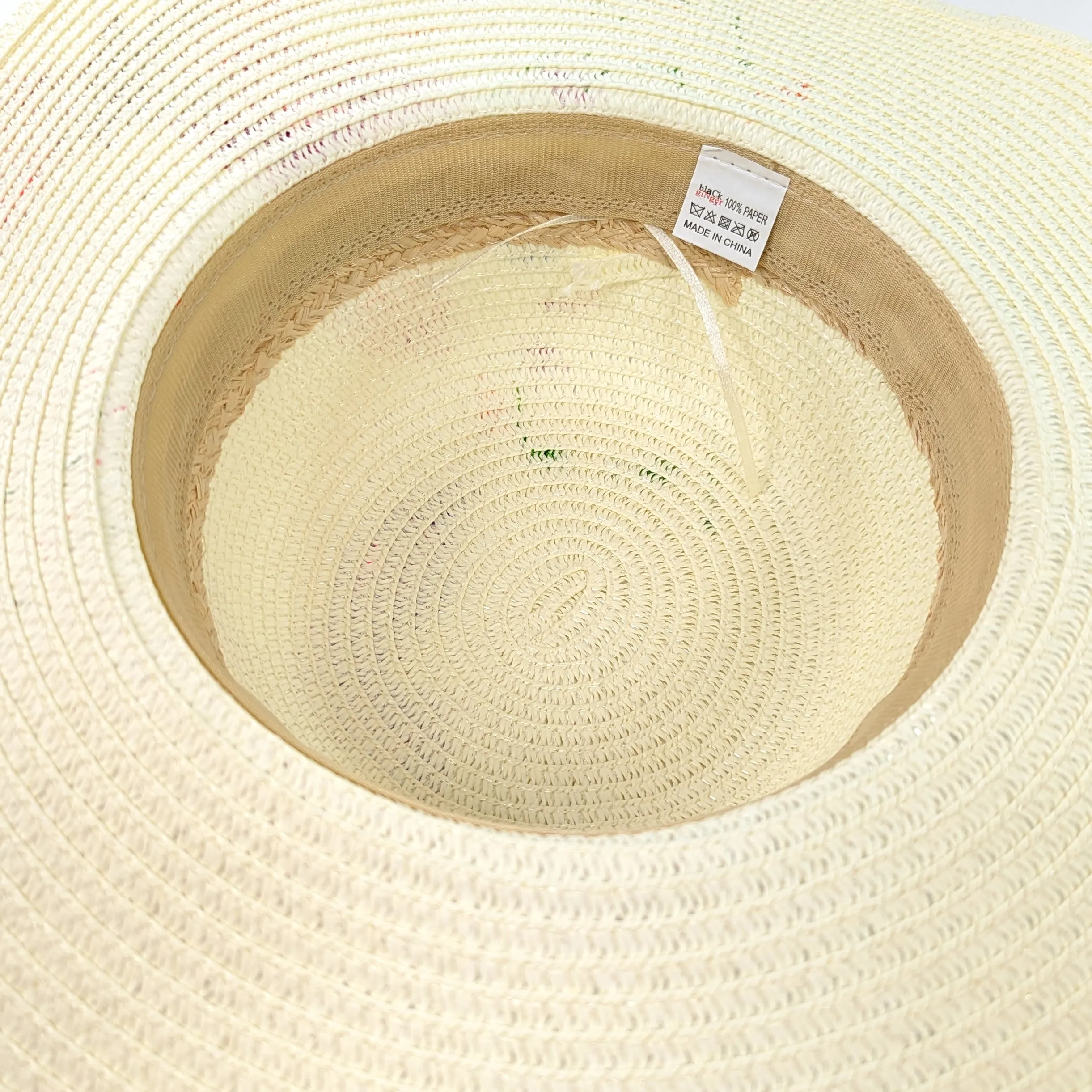 Folding Travel Sun Hat with a Ribbon Bow (57cm)