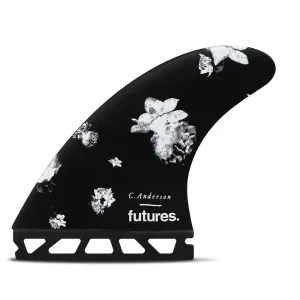 Futures Fins - Ando Blackstix Thruster - Black/Large