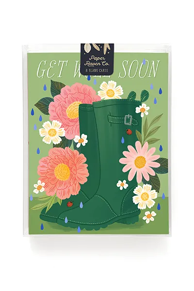 Get Well Wellies Card