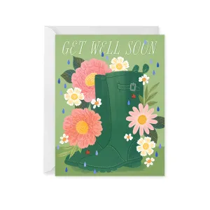 Get Well Wellies Card