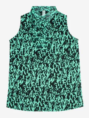 Girls Sleeveless Collar Top