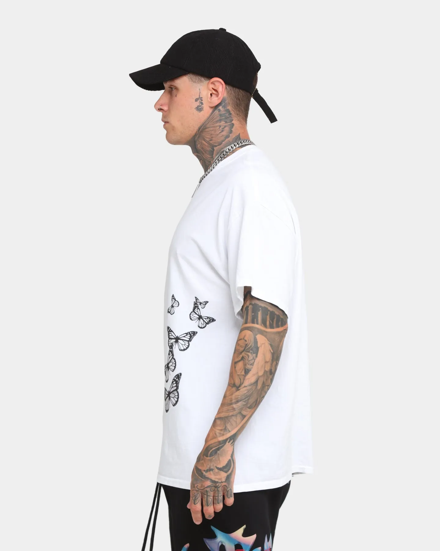 Goat Crew Butterfly UV Vintage T-Shirt White