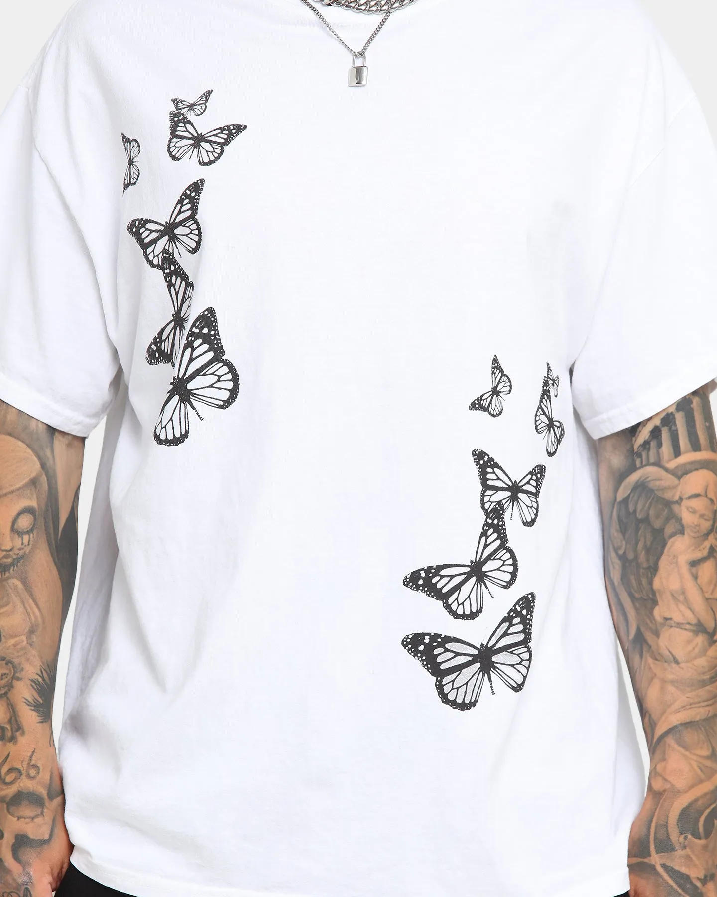 Goat Crew Butterfly UV Vintage T-Shirt White