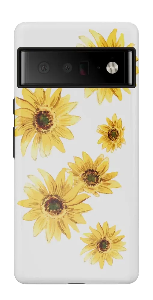 Golden Garden | Yellow Sunflower Floral Google Pixel Case