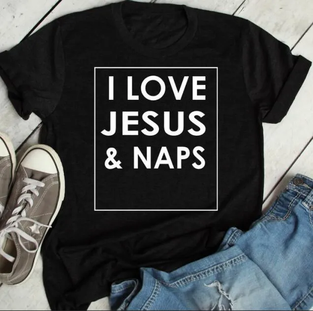 I Love Jesus and Naps Christian Statement Shirt