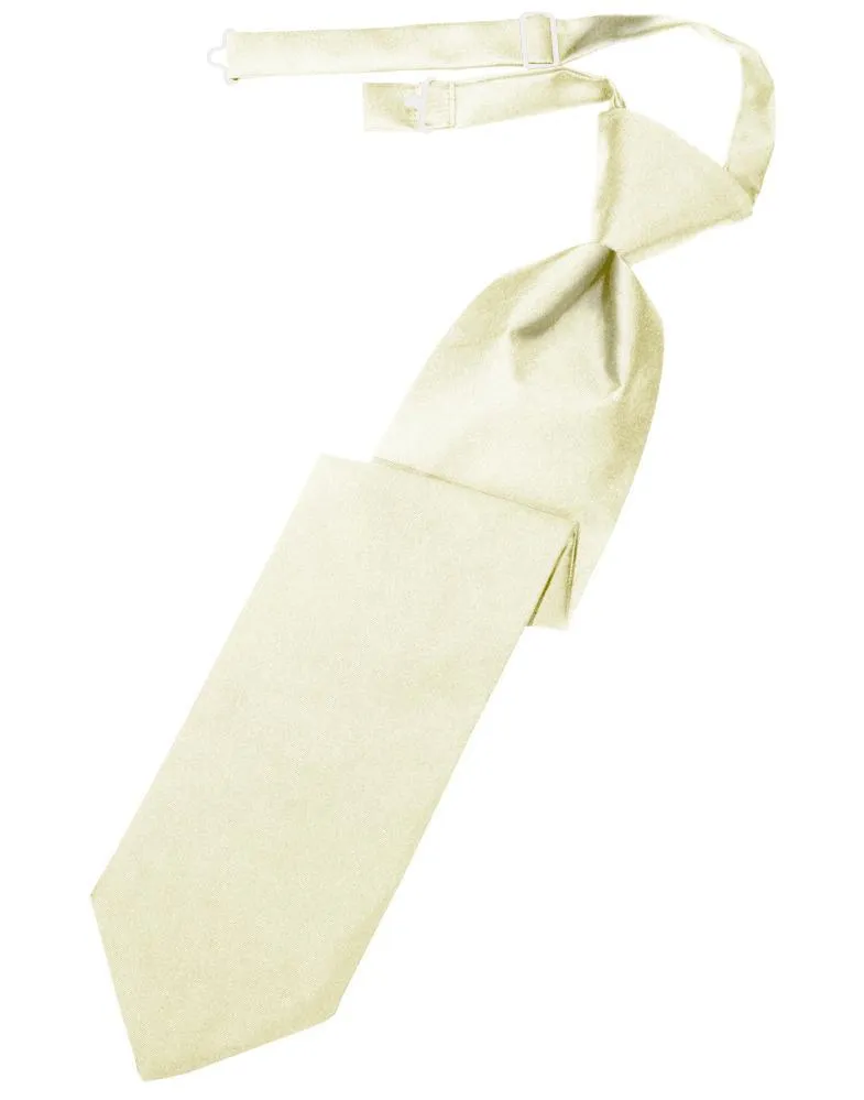 Ivory Luxury Satin Kids Necktie