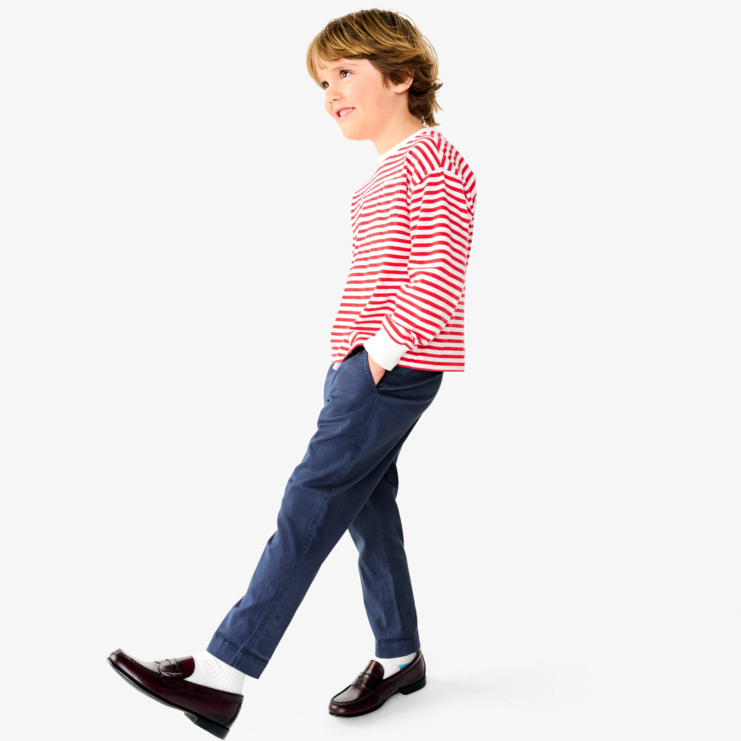 Kids long sleeve easy stripe tee