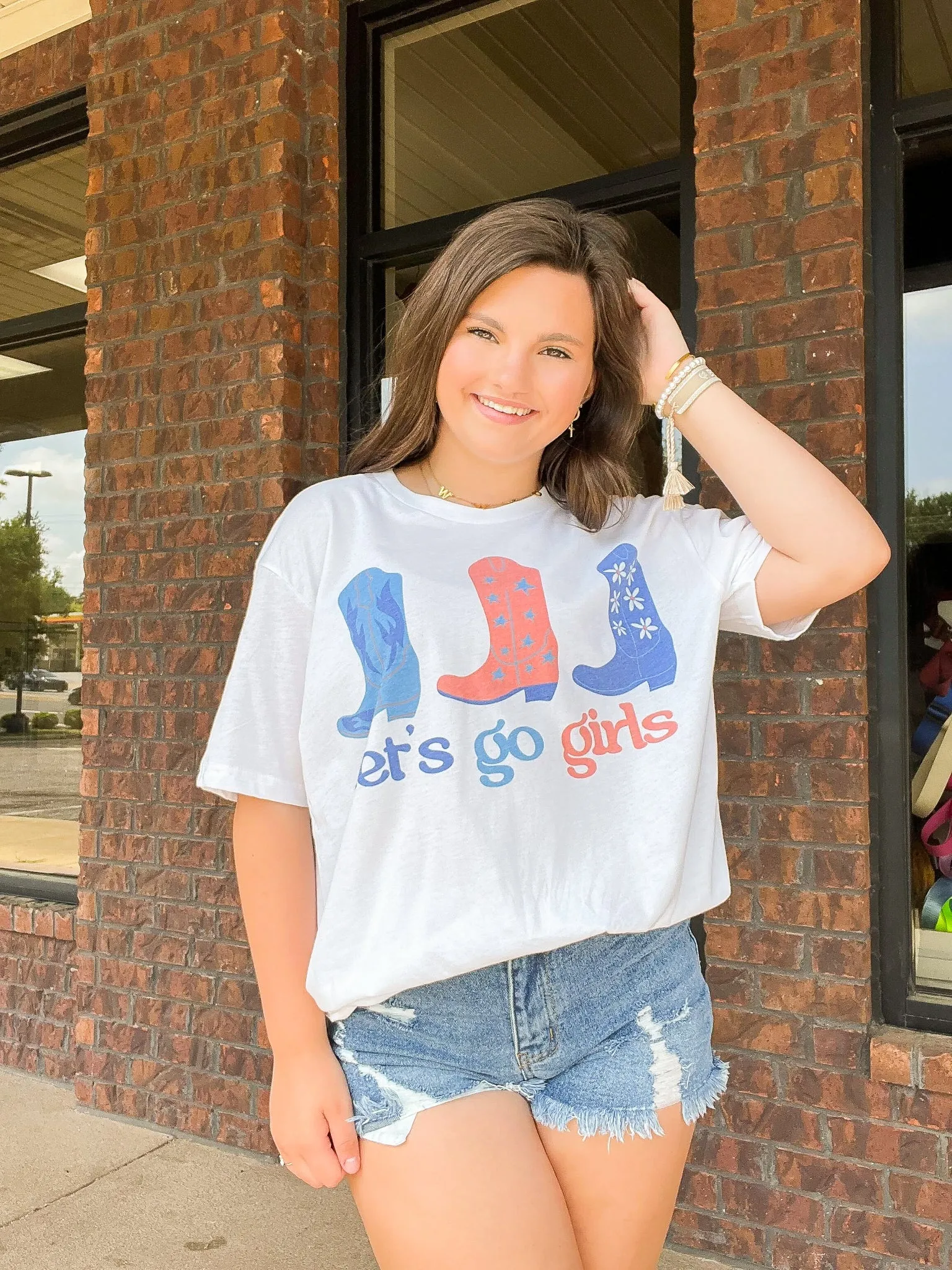 Let's Go Girls America Graphic Tee