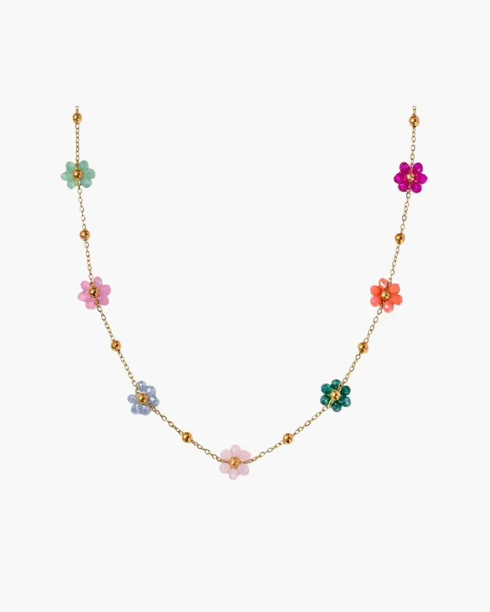 Maevia – Handcrafted floral beads – Flower pendant