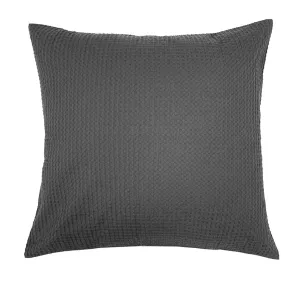 Melville European Pillowcase Charcoal