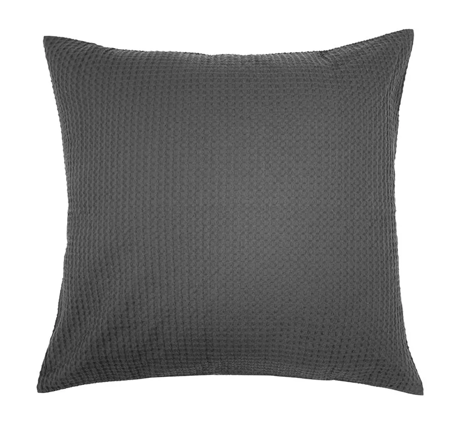 Melville European Pillowcase Charcoal