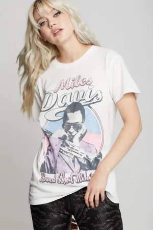 Miles Davis Midnight Tee - White