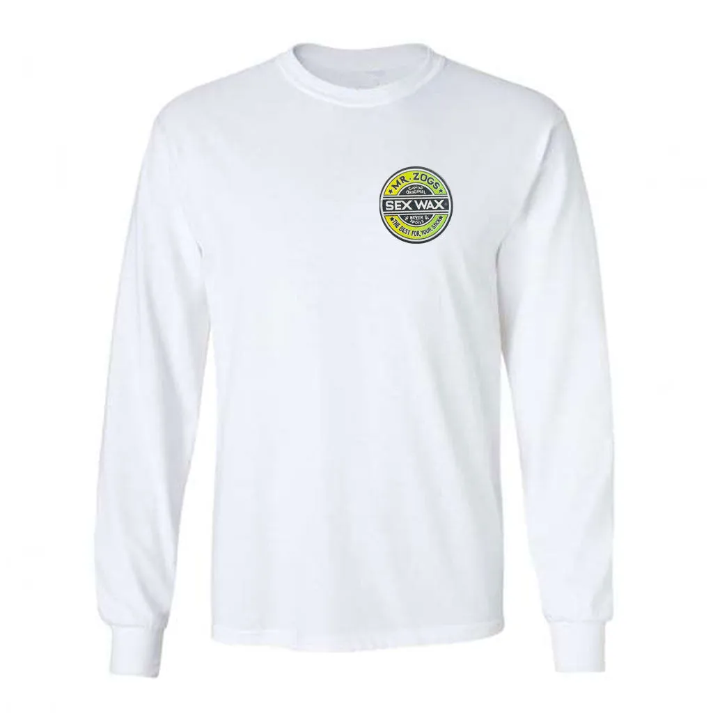 Mr. Zog's Sex Wax Mens Fade L/S Tee - White