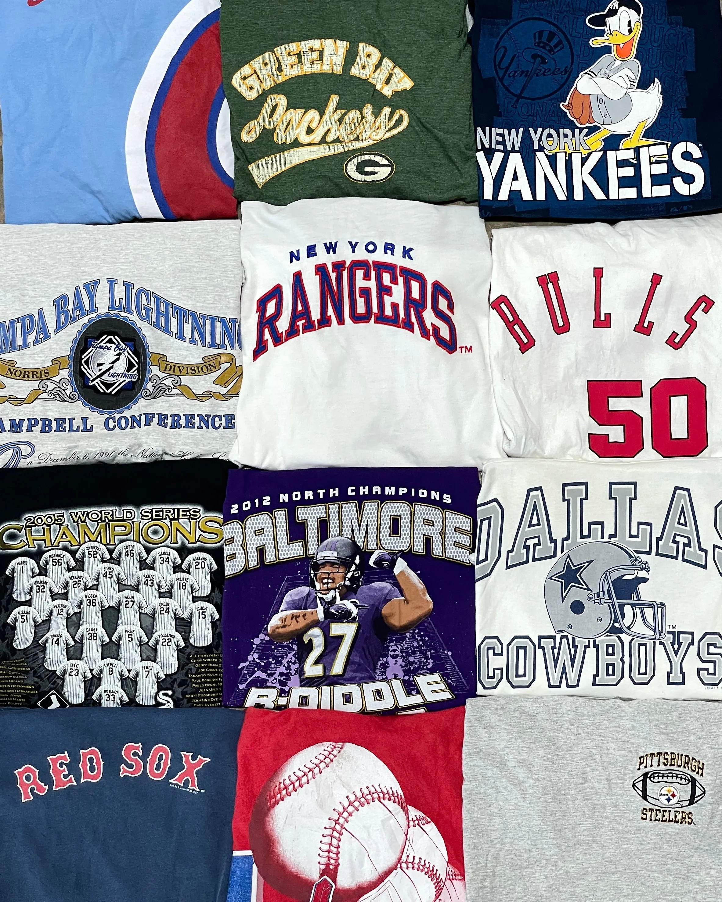 NBA, NFL, MLB, and NHL T-shirt