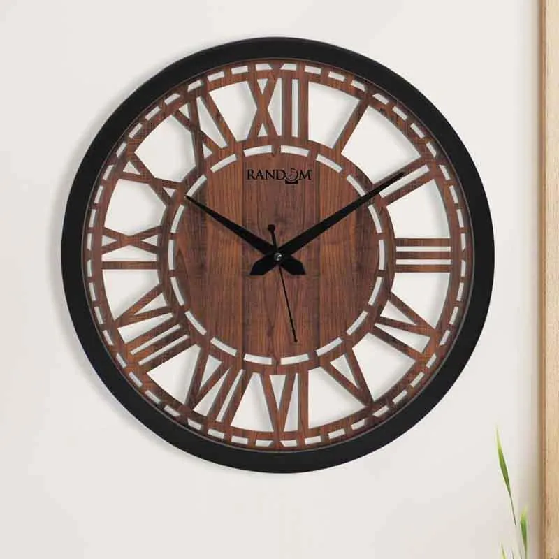 Neutral Wall Clock - Brown