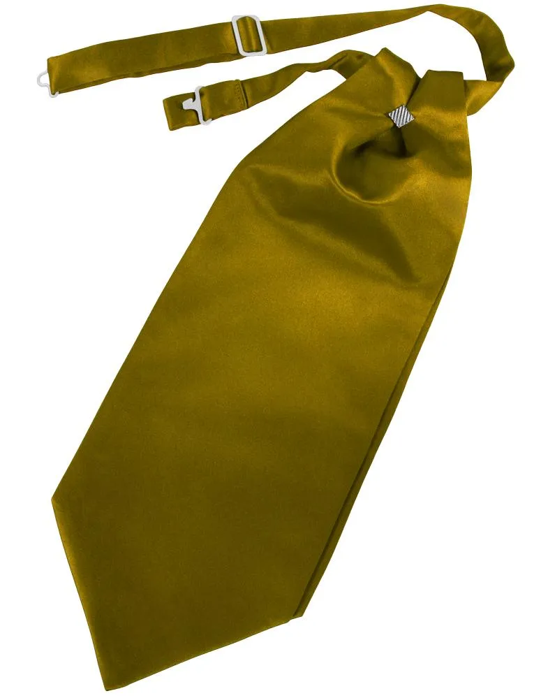 New Gold Solid Satin Kids Cravat