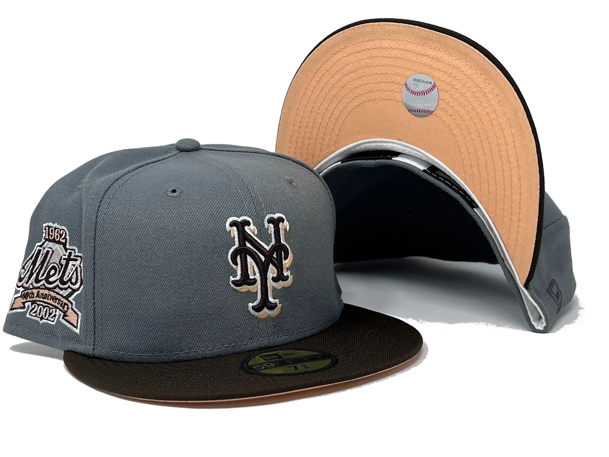 NEW YORK METS 40TH ANNIVERSARY "NEUTRAL & VERSATILE" COLLECTION NEW ERA FITTED HAT