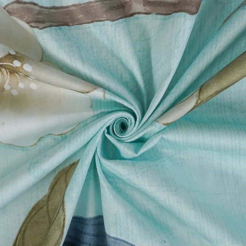 Nigaar Floral Bedsheet - Pista Green