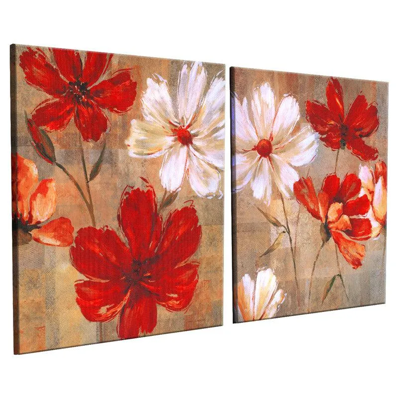 Opalette Floral Wall Art - Set Of Two