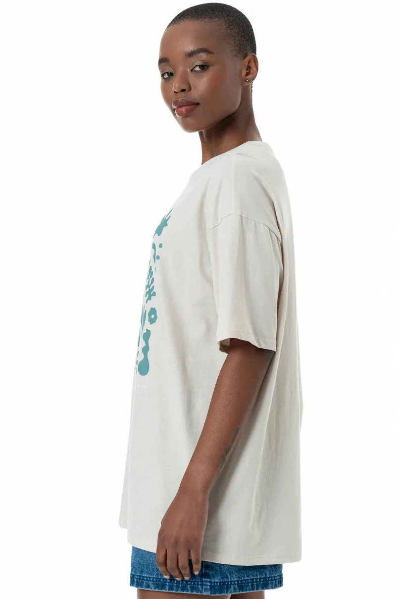 Oversized Statement T-Shirt _ 152266 _ Stone