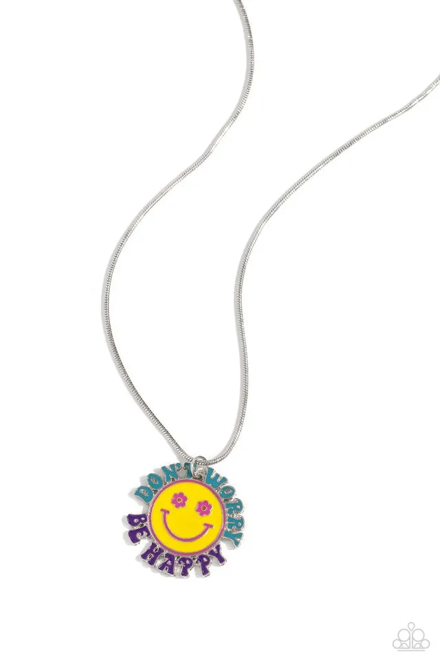 Paparazzi Necklace ~ Dont Worry, Stay Happy - Multi